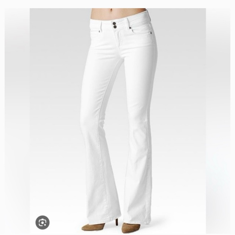 Vintage PAIGE Hidden Hills White Flare Jeans